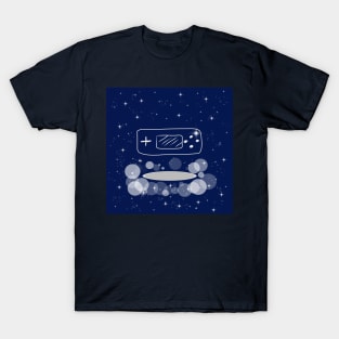 game console, gadget, technology, game, entertainment, illustration, technology, light, shine, beautiful, style, stylish, universe, cosmos, galaxy, T-Shirt